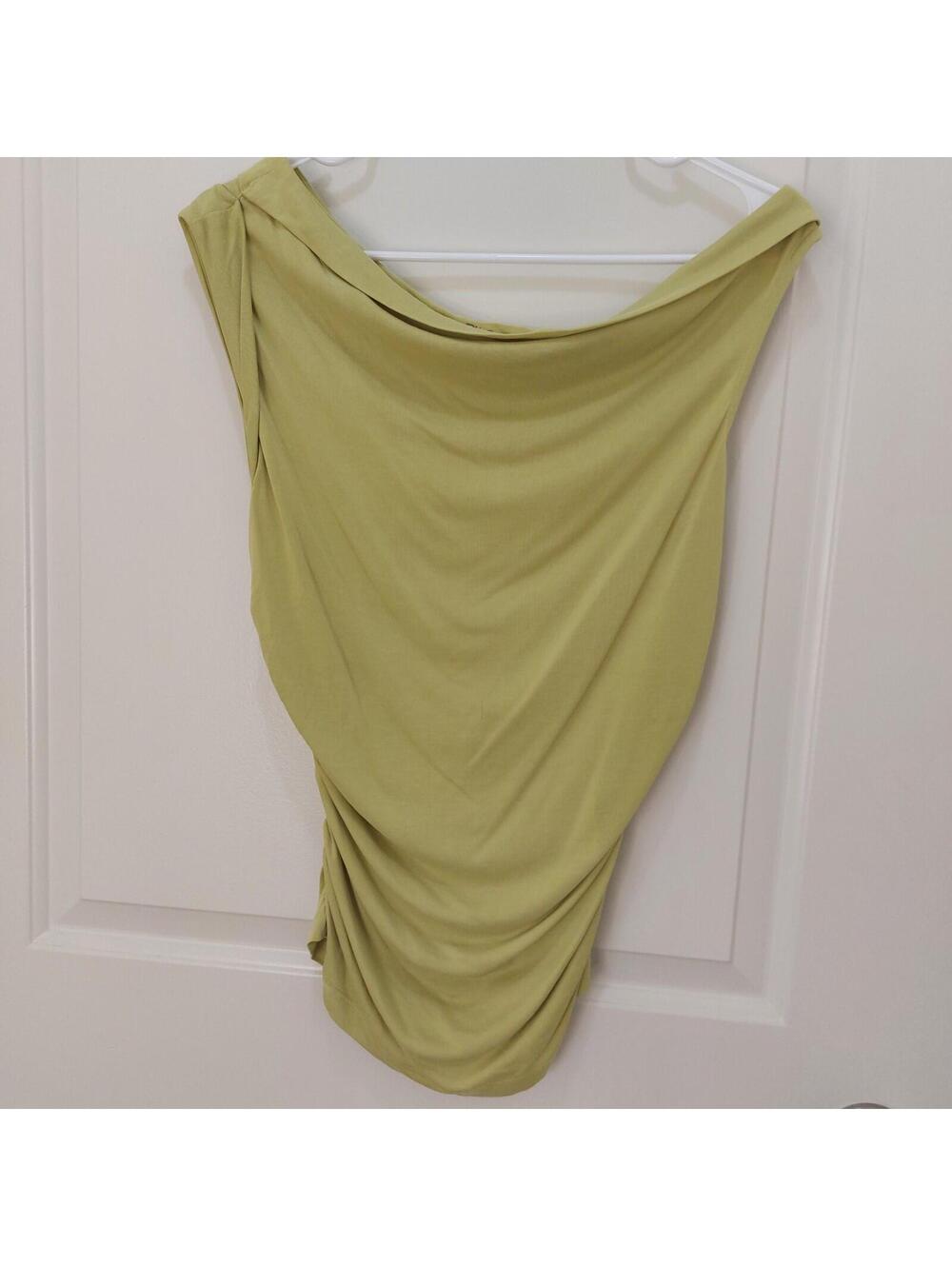 Anthropologie Pilcro Womens Top Size S Lime Green Color Business Casual